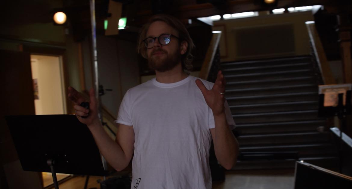 Eric directing on set
